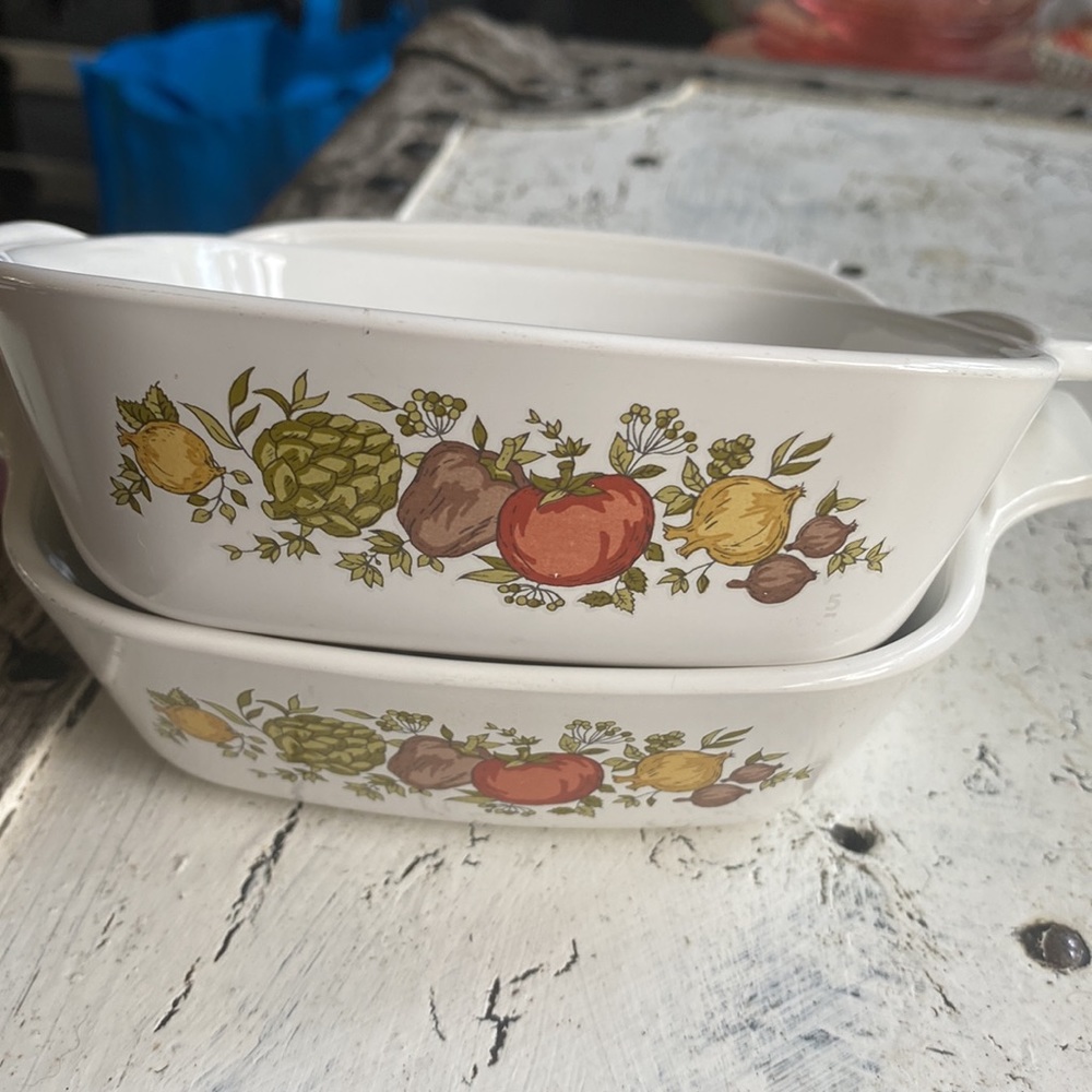2 Corning Ware Spice of Life P-41-B Petite Pans